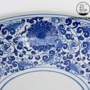 Chậu lavabo sứ hoa văn mỹ thuật SU121