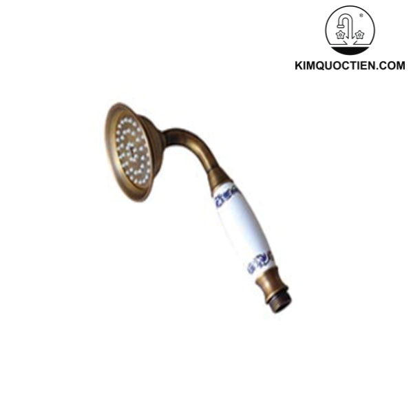 Tay sen tắm bằng đồng đệm sứ Kanly GCK44