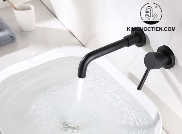 Vòi Lavabo Kanly GCT04B Nóng Lạnh Gắn Âm Tường