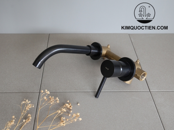 Vòi Lavabo Kanly GCT04B Nóng Lạnh Gắn Âm Tường