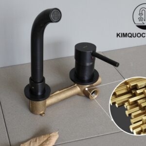 Vòi Lavabo Kanly GCT04B Nóng Lạnh Gắn Âm Tường