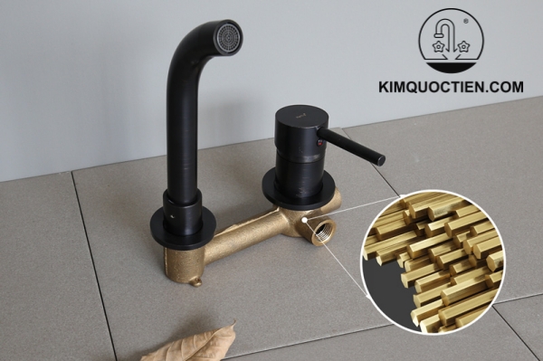 Vòi Lavabo Kanly GCT04B Nóng Lạnh Gắn Âm Tường