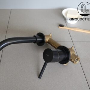 Vòi Lavabo Kanly GCT04B Nóng Lạnh Gắn Âm Tường