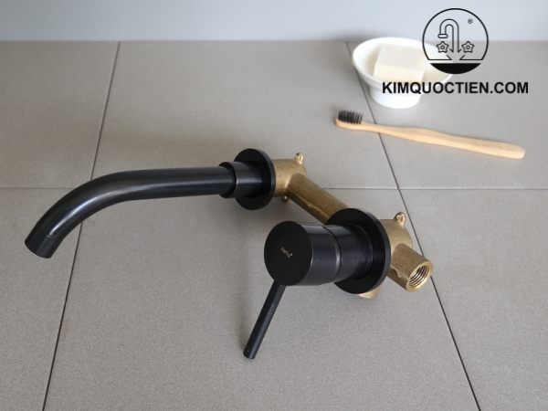 Vòi Lavabo Kanly GCT04B Nóng Lạnh Gắn Âm Tường