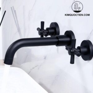 Vòi Lavabo Kanly GCT07B Gắn Tường Nóng Lạnh