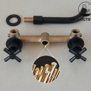 Vòi Lavabo Kanly GCT07B Gắn Tường Nóng Lạnh