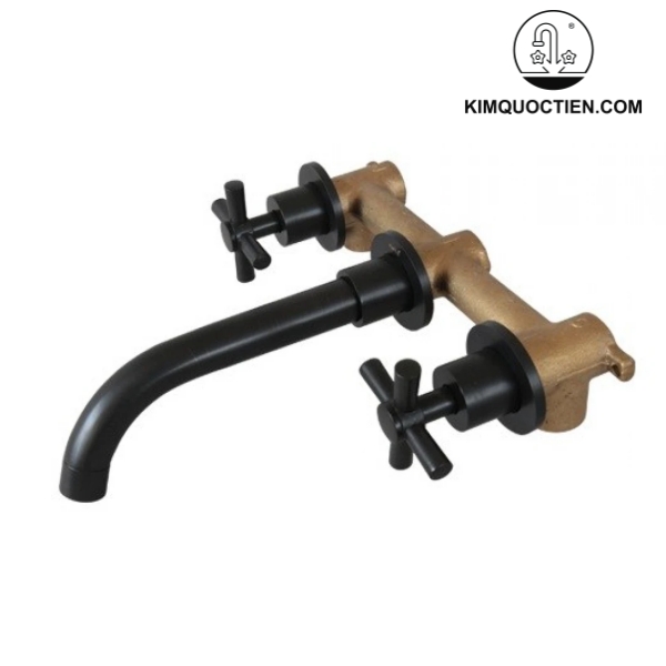 Vòi Lavabo Kanly GCT07B Gắn Tường Nóng Lạnh