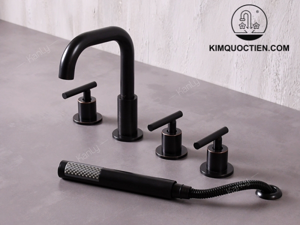 Vòi Lavabo 5 Lỗ Kanly GCB09B Nóng Lạnh