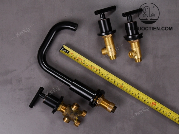 Vòi Lavabo 5 Lỗ Kanly GCB09B Nóng Lạnh