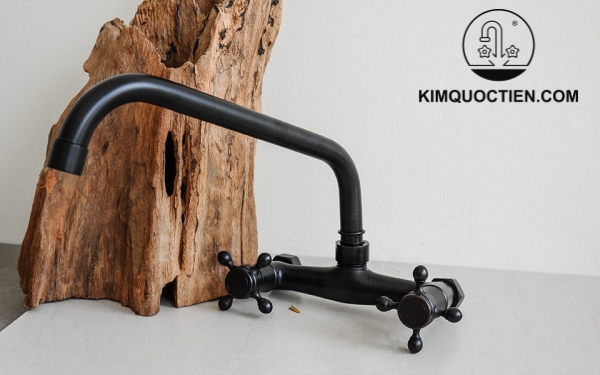 Vòi Rửa Chén Kanly GCT05B Nóng Lạnh Gắn Tường