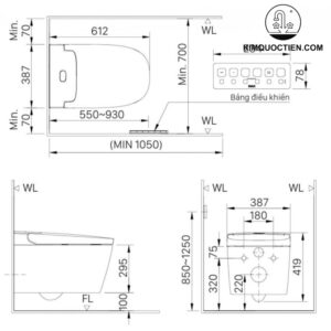 Bồn cầu thông minh SARAS INAX AC-820VN