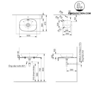 Lavabo đặt bàn INAX AL-622V