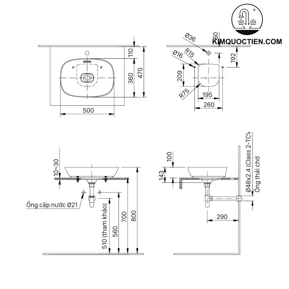 Lavabo đặt bàn INAX AL-622V