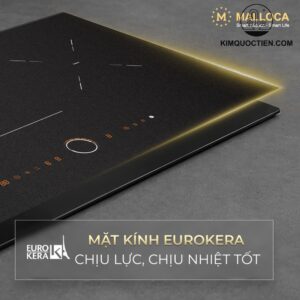 Bếp từ kết hợp hồng ngoại 3 vùng nấu 80 cm Malloca MIR9021ES