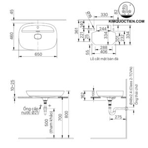 Lavabo đặt bàn INAX AL-692V