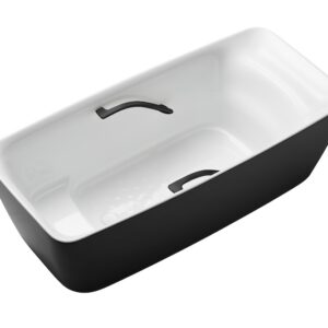 Bồn Tắm TOTO PJY1724BHPWEN#TBL/TVBF412 Dòng GALALATO Đá Cẩm Thạch Nhân Tạo Màu Đen Có Tay Vịn