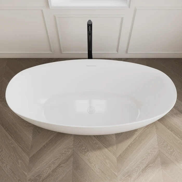 Bồn Tắm Nằm Đặt Sàn MOWOEN MW8223P-165 Nguyên Khối 1650mm