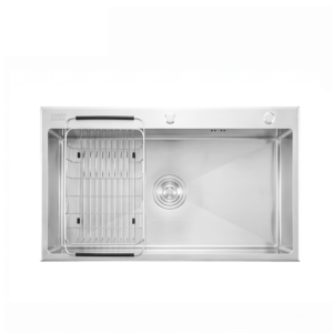 Chậu Rửa Chén Inox Caesar KSH01H082SE 1 Hộc 820x450mm Lắp Nổi