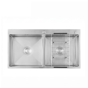 Chậu Rửa Chén Inox Caesar KSH02H100SX 2 Hộc 1000x500mm Lắp Nổi