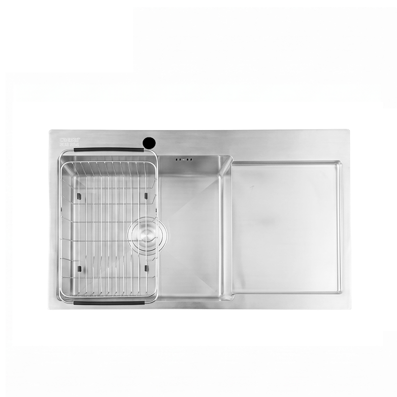 Chậu Rửa Chén Inox Caesar KSH21H082SX 1 Hộc 820x480mm Lắp Nổi