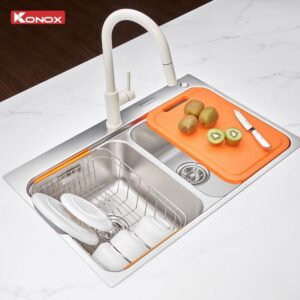 Chậu rửa bát 2 hố cân R50 Tari 7851TD