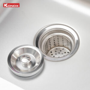Chậu Rửa Bát Lắp Âm 2 Hố Lệch KONOX R50 Tari 8246DU 820mm