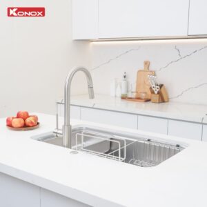 Chậu Rửa Bát Phong Cách Nhật Bề Mặt Mịn KONOX Tari 8050SM 800mm