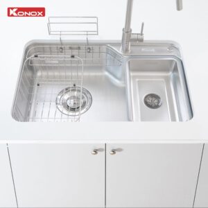 Chậu Rửa Bát Phong Cách Nhật Bề Mặt Mịn KONOX Tari 8050SM 800mm