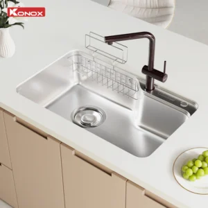 Chậu Rửa Bát Phong Cách Nhật Bề Mặt Mịn KONOX Tari 8050SM 800mm