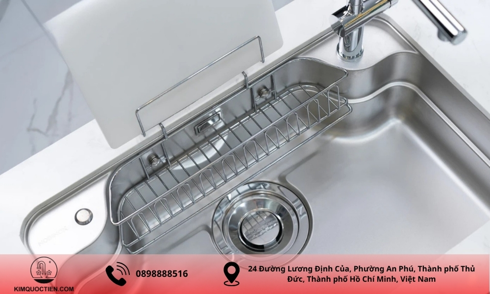 CHẬU RỬA BÁT 1 HỐ NOBINOX LIRA NJ580D