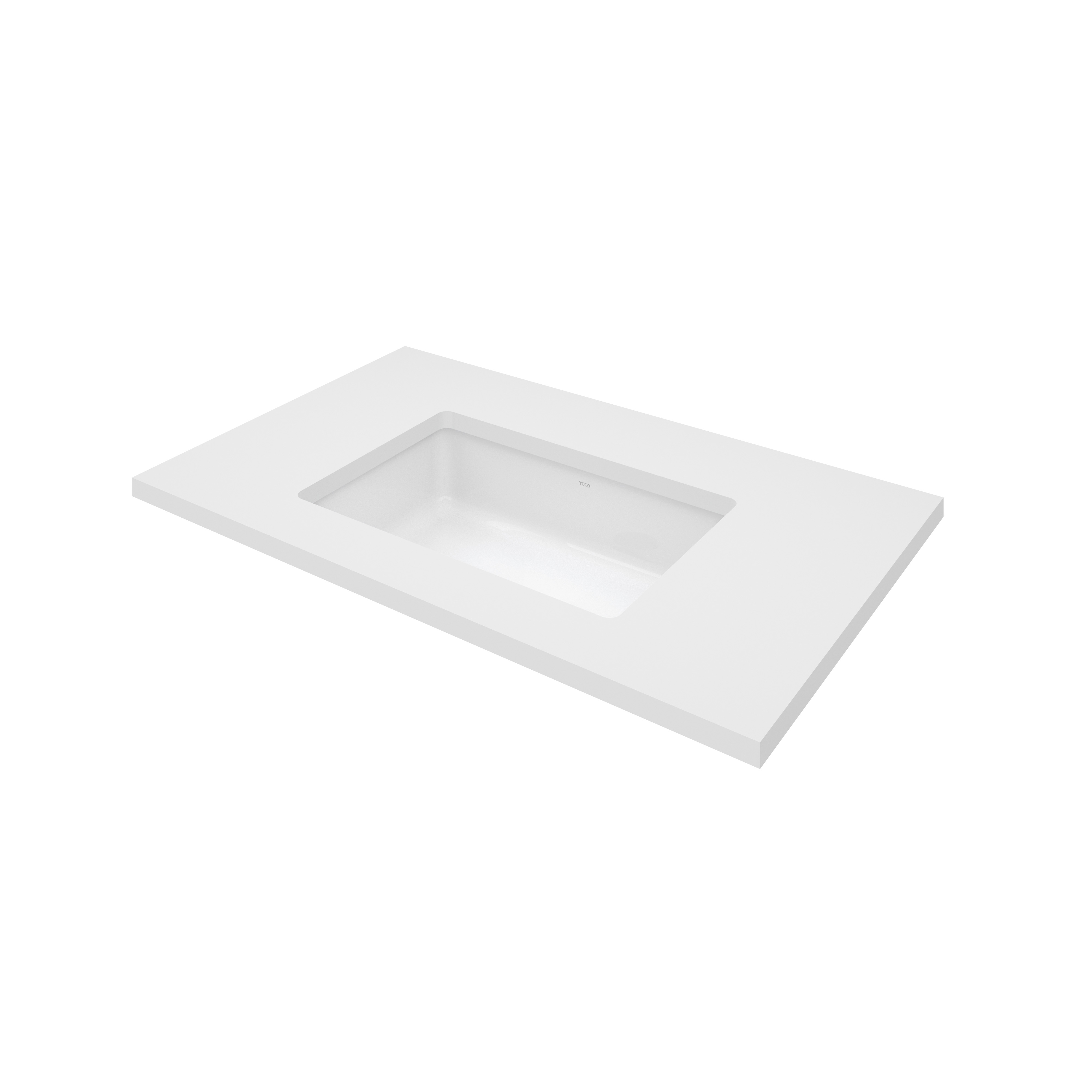 Chậu rửa mặt lavabo âm bàn TOTO LW1555BA#XW/TL516GV kèm giá đỡ âm
