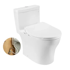 Bồn Cầu TOTO MS889DRE6#XW 1 Khối Trắng Kèm Nắp Rửa Cơ ECOWASHER TCW11S