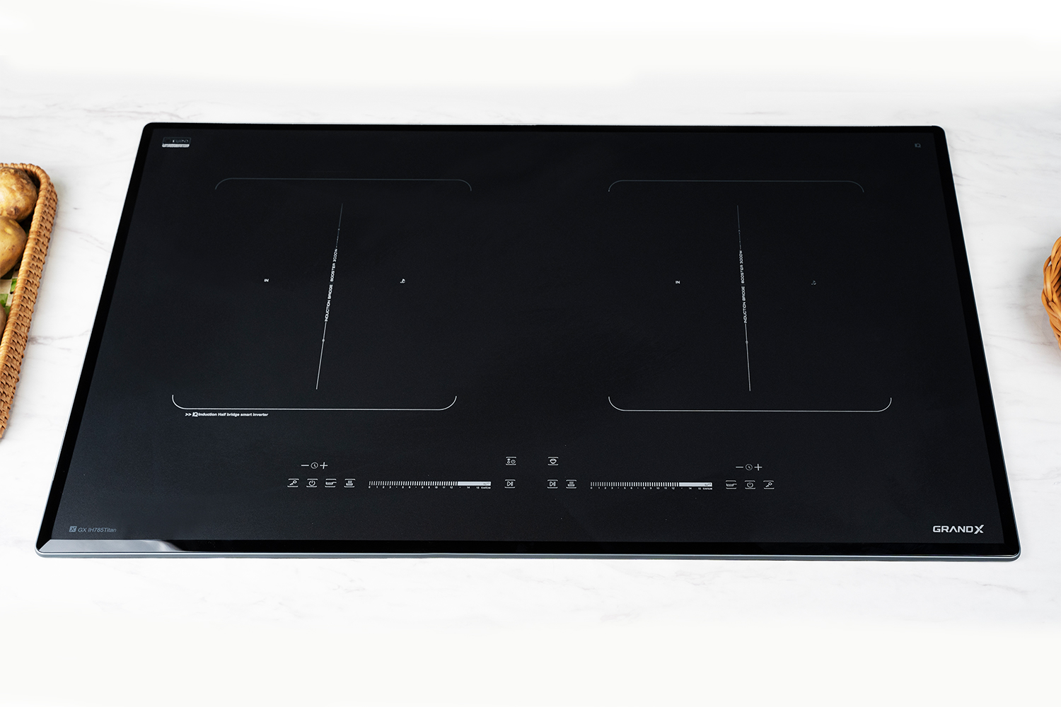 Bếp từ 2 vùng nấu GRANDX GX IH785Titan kính chống xước