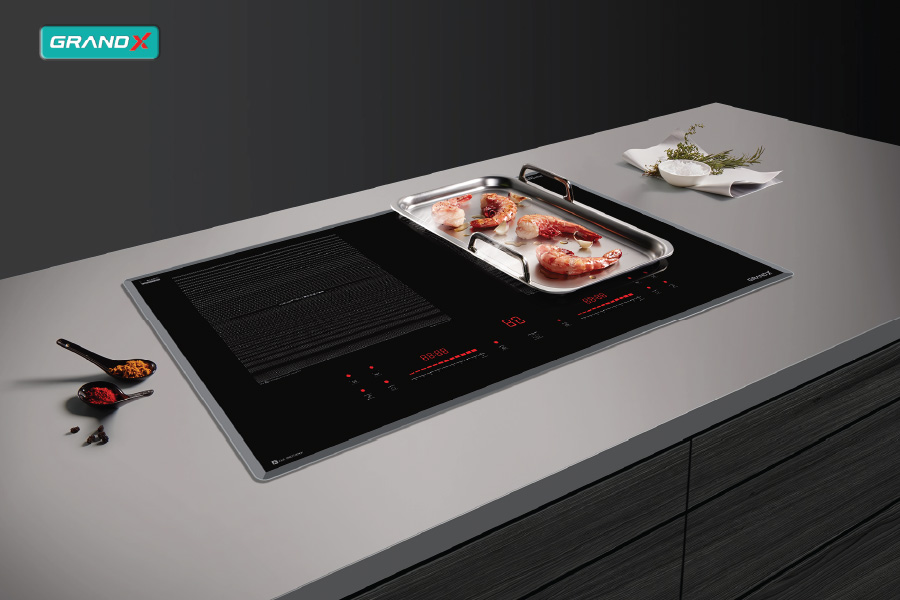Bếp từ 2 vùng nấu GRANDX GXIH 658SE