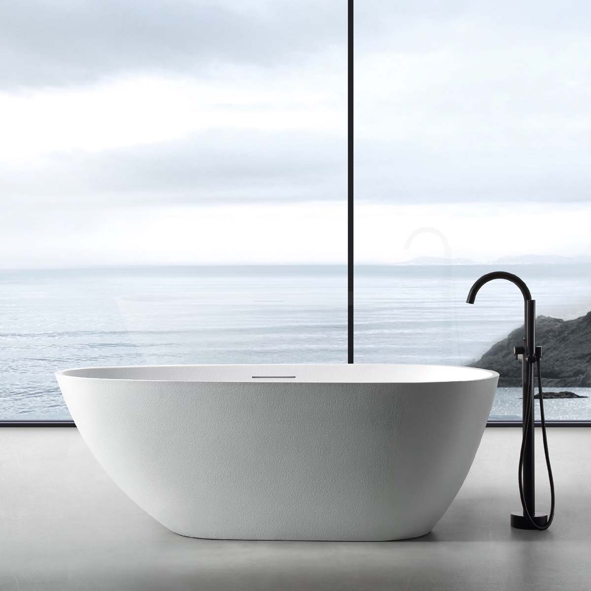 Bồn tắm Ngâm Mowoen MW003-Matt Gray