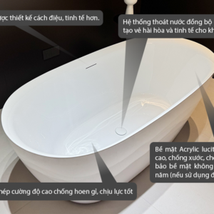 Bồn tắm Ngâm Mowoen MW8223P-150