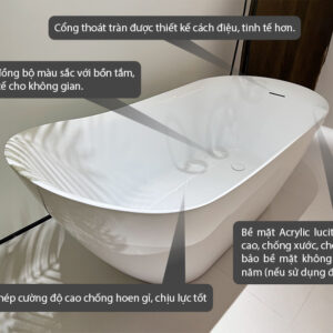 Bồn tắm Ngâm Mowoen MW8225P-150