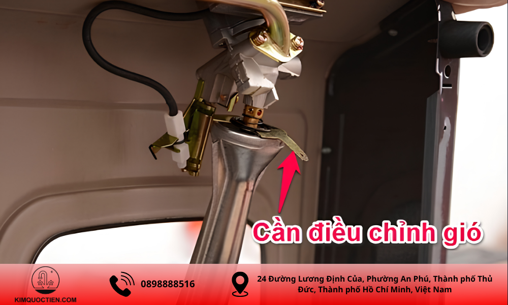 cách chỉnh gió bếp gas
