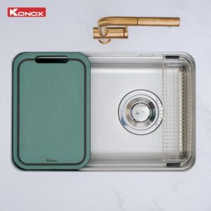 Chậu Rửa Bát Chống Xước KONOX Tari Smart 7047PP Inox SUS304 700mm