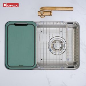 Chậu Rửa Bát Chống Xước KONOX Tari Smart 7047PP Inox SUS304 700mm