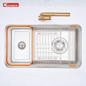 Chậu Rửa Bát Chống Xước KONOX Tari Smart 8047PP Phiên Bản Cá Nhân Hóa
