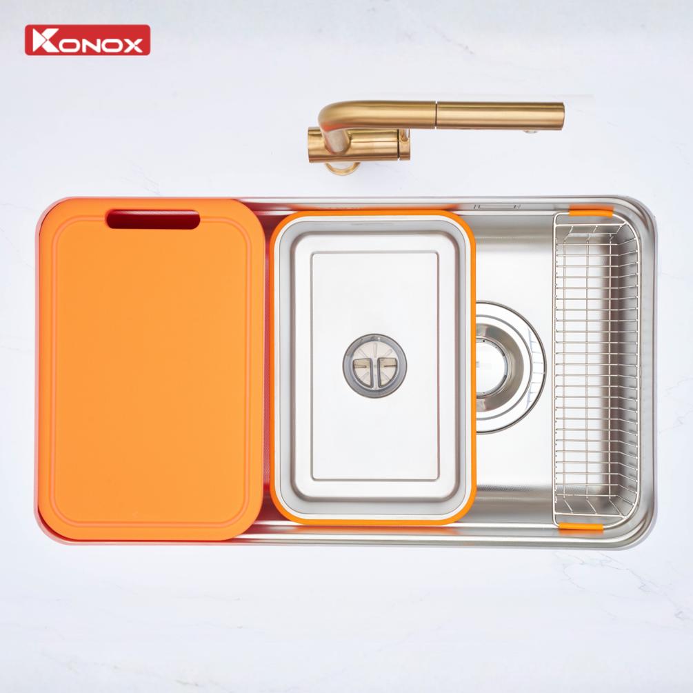 Chậu Rửa Bát Chống Xước KONOX Tari Smart 8047PP Phiên Bản Cá Nhân Hóa