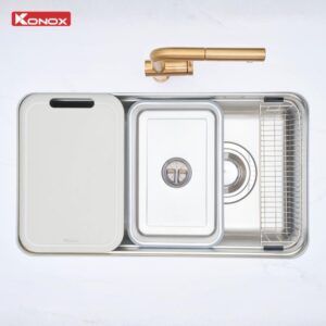 Chậu Rửa Bát Chống Xước KONOX Tari Smart 8047PP Phiên Bản Cá Nhân Hóa