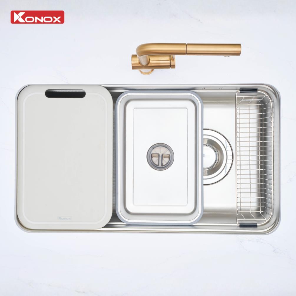 Chậu Rửa Bát Chống Xước KONOX Tari Smart 8047PP Phiên Bản Cá Nhân Hóa