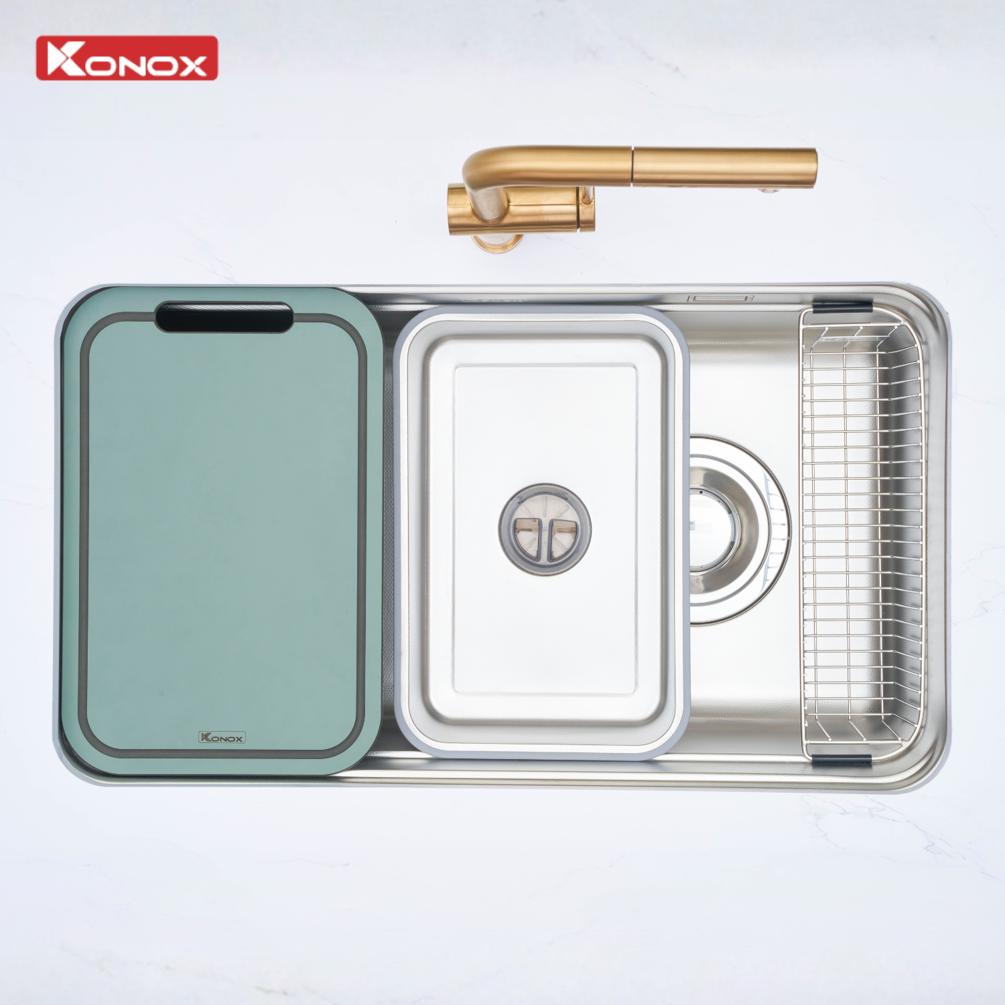 Chậu Rửa Bát Chống Xước KONOX Tari Smart 8047PP Phiên Bản Cá Nhân Hóa