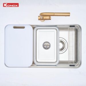 Chậu Rửa Bát Chống Xước KONOX Tari Smart 8047PP Phiên Bản Cá Nhân Hóa