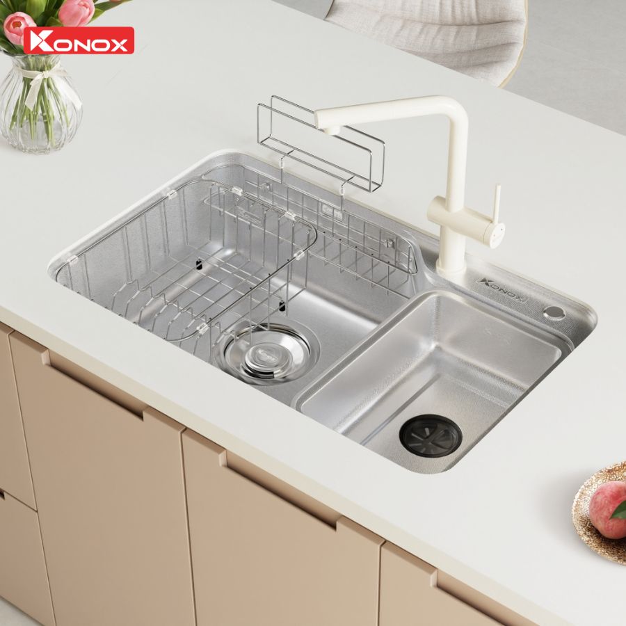 Chậu rửa bát phong cách Nhật chống xước Tari Smart 8050