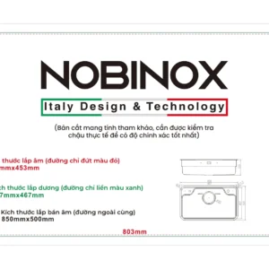 CHẬU RỬA BÁT 1 HỐ NOBINOX ARVO B085