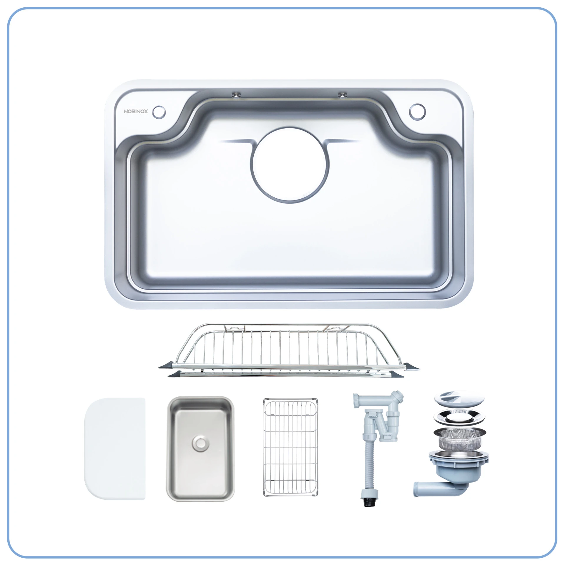 CHẬU RỬA BÁT 1 HỐ NOBINOX ARVO B085