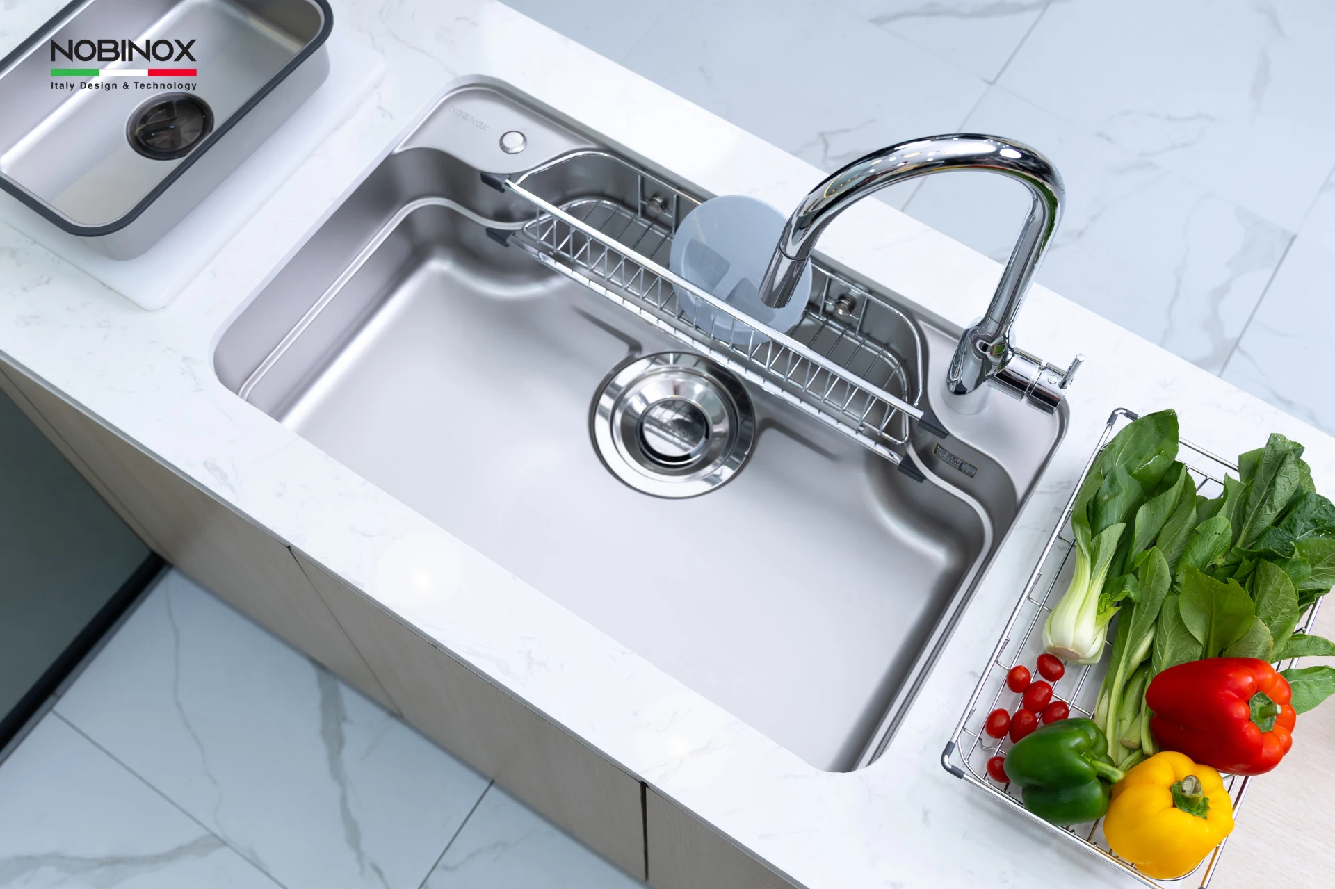 CHẬU RỬA BÁT 1 HỐ NOBINOX ARVO B085